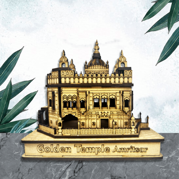 3d representation of iconic wooden golden temple amritsar crafted using premium wood