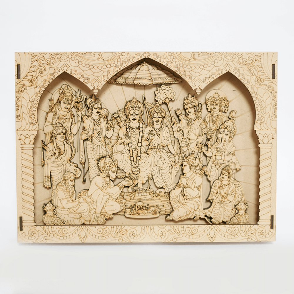 Shree Ram Darbar Wall Decor Frame