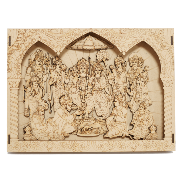 Shree Ram Darbar Wall Decor Frame