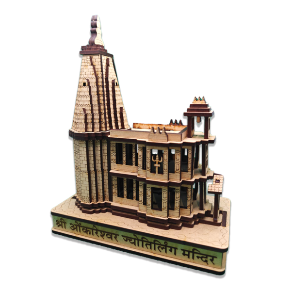12 Jyotirling Mandir Miniature Set (Wooden)