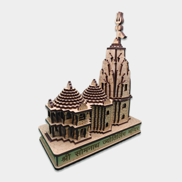 12 Jyotirling Mandir Miniature Set (Wooden)