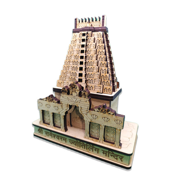 12 Jyotirling Mandir Miniature Set (Wooden)